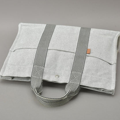 Hermes New Fourre Tout MM Tote Bag Canvas Gray Black — view 4