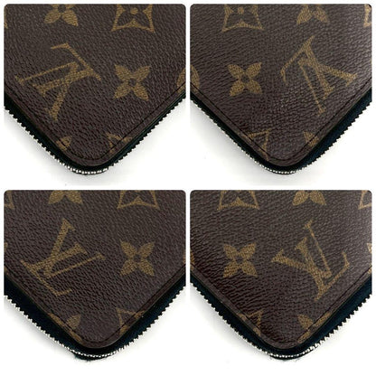 Louis Vuitton Monogram Macassar Zippy Vertical Zip Around Wallet — view 7