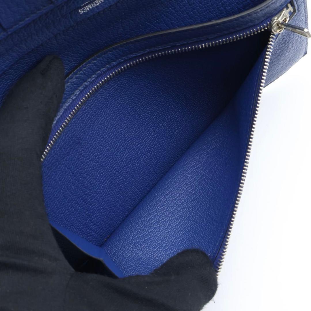 Hermes Bearn Wallet Bull Blue — view 5