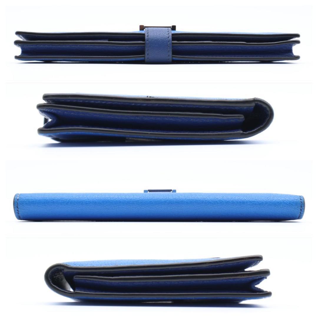 Hermes Bearn Wallet Bull Blue — view 9