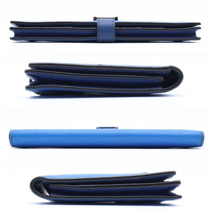 Hermes Bearn Wallet Bull Blue — view 9