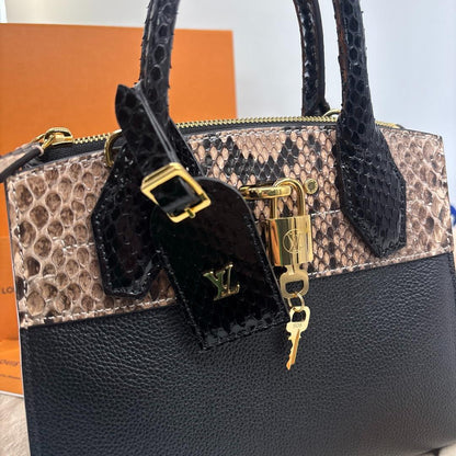 Louis Vuitton Taurillon City Steamer Handbag with Receipt — view 7