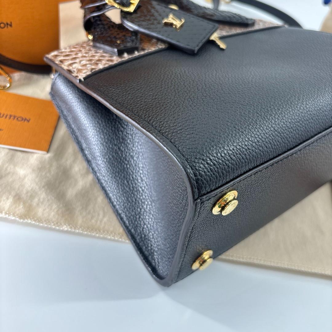 Louis Vuitton Taurillon City Steamer Handbag with Receipt — view 8
