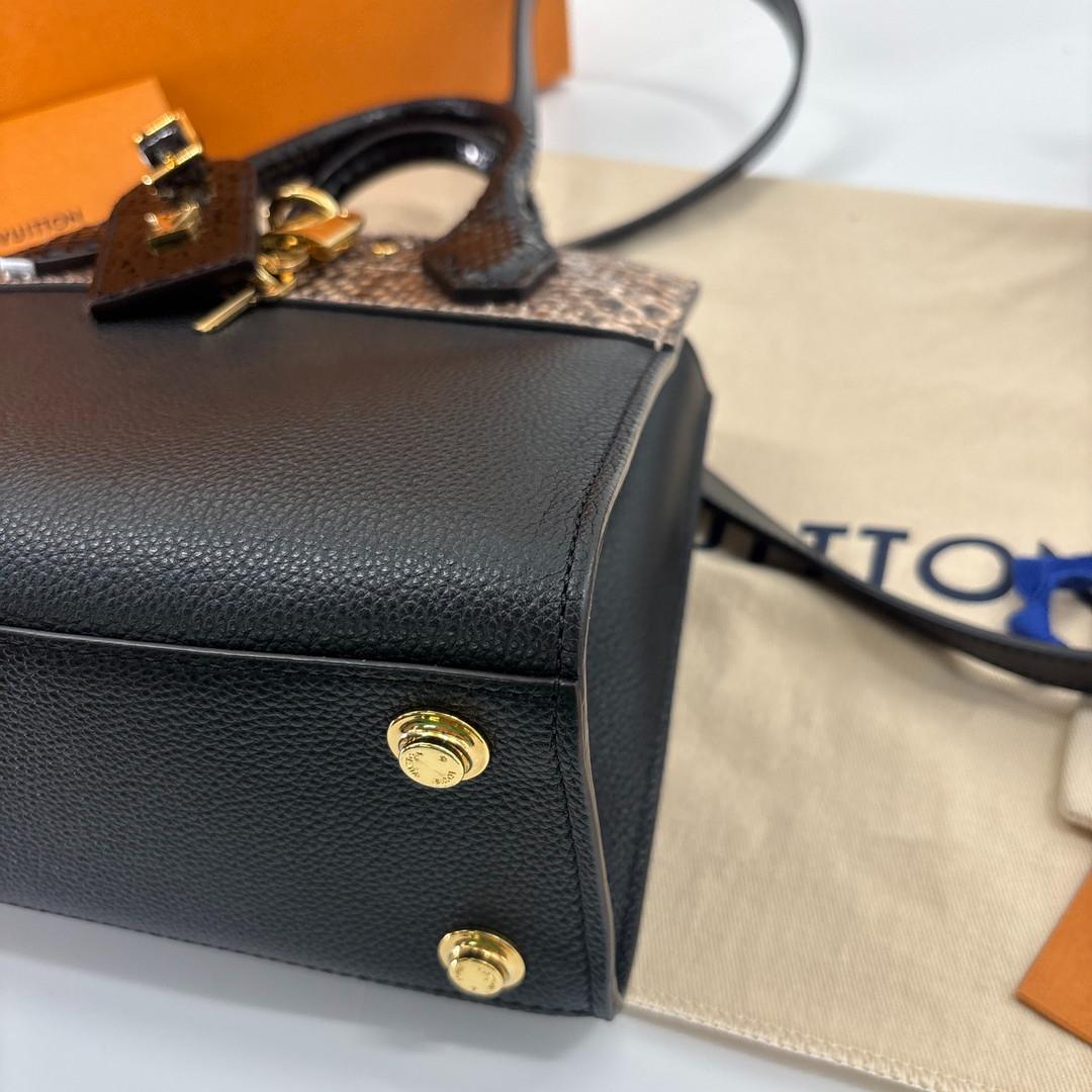 Louis Vuitton Taurillon City Steamer Handbag with Receipt — view 9