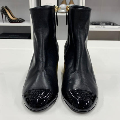 Chanel Nylon CC Logo Quilted Pocket Long Boots — view 7