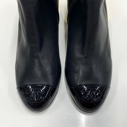 Chanel Nylon CC Logo Quilted Pocket Long Boots — view 8