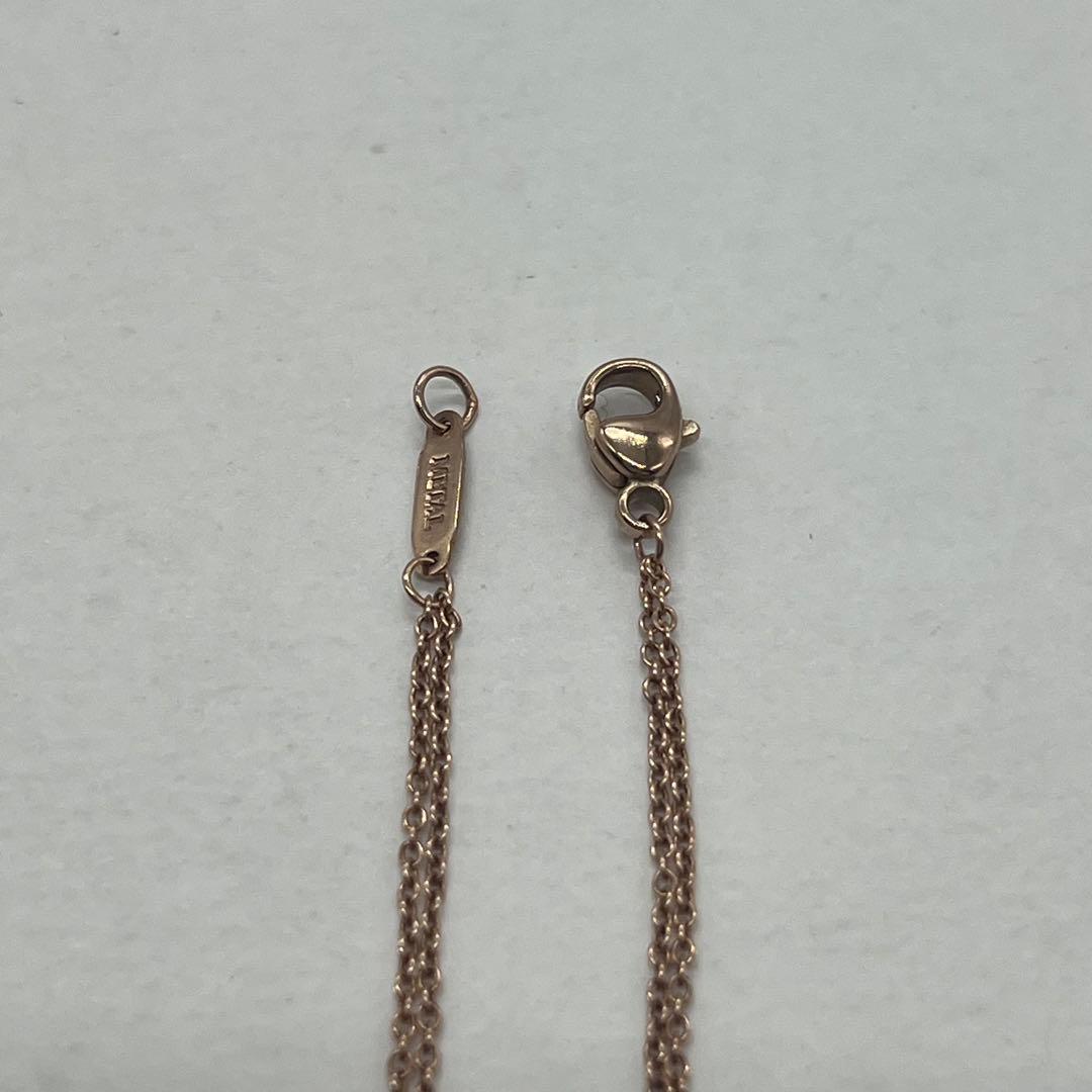Tiffany & Co Infinity Double Chain Necklace Gold Rubedo — view 6