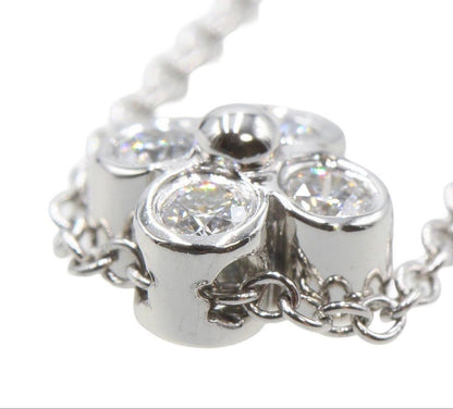 Tiffany & Co Diamond Bezel Set Flower Necklace — view 5