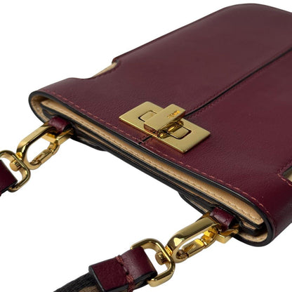 Fendi Peekaboo Leather Phone Pouch — view 9