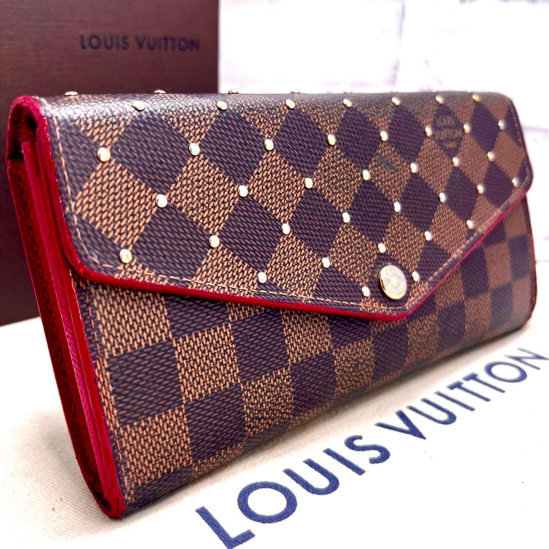 Louis Vuitton Damier Portefeuille Sarah Studs Bifold Wallet
