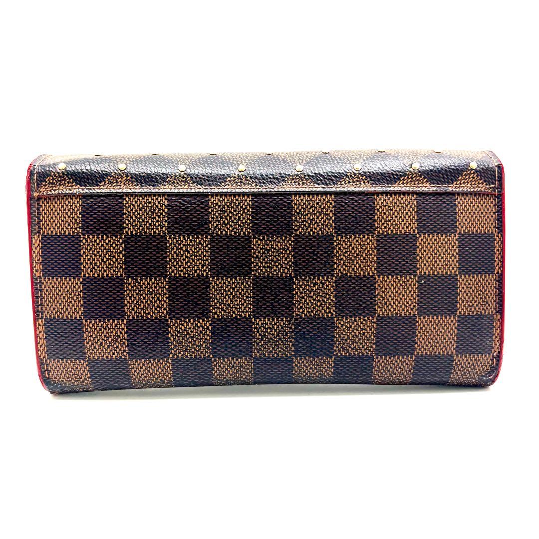 Louis Vuitton Damier Portefeuille Sarah Studs Bifold Wallet — view 9