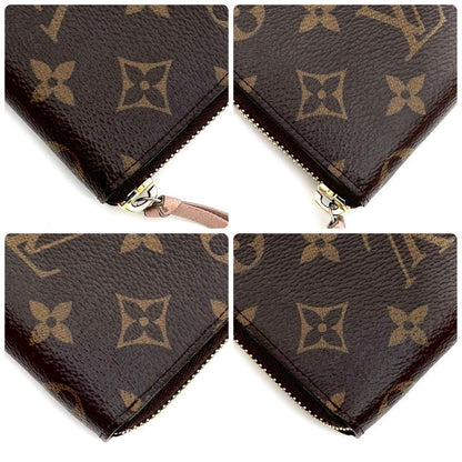 Louis Vuitton Monogram Portefeuille Clemence Rose Ballerine Wallet — view 9
