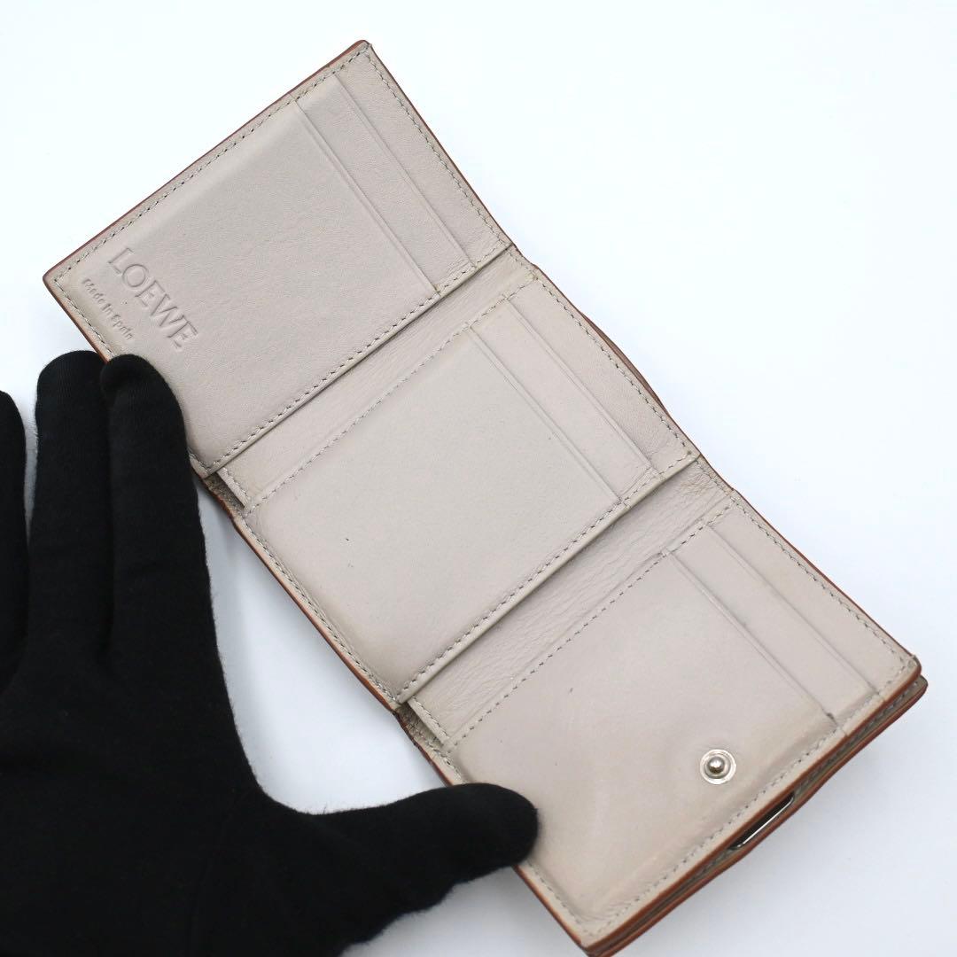 Loewe Anagram Trifold Wallet Compact