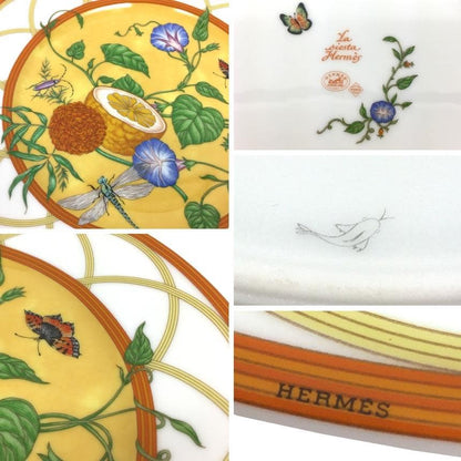 Unused Hermes Siesta 22cm (8.66in) Plate Dish Aq7877