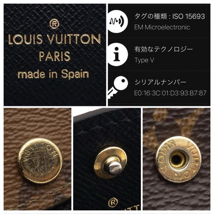 Louis Vuitton Porte-Monnaie Rosalie Monogram Reverse Bifold Wallet Brown — view 7