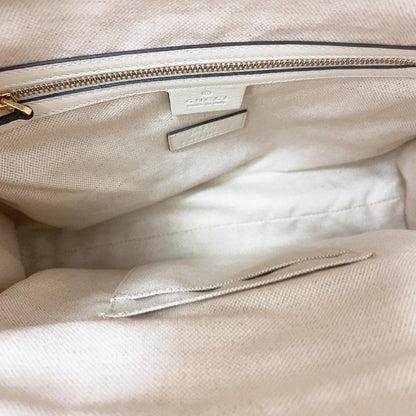 Gucci Tote Leather White Ribbon — view 9