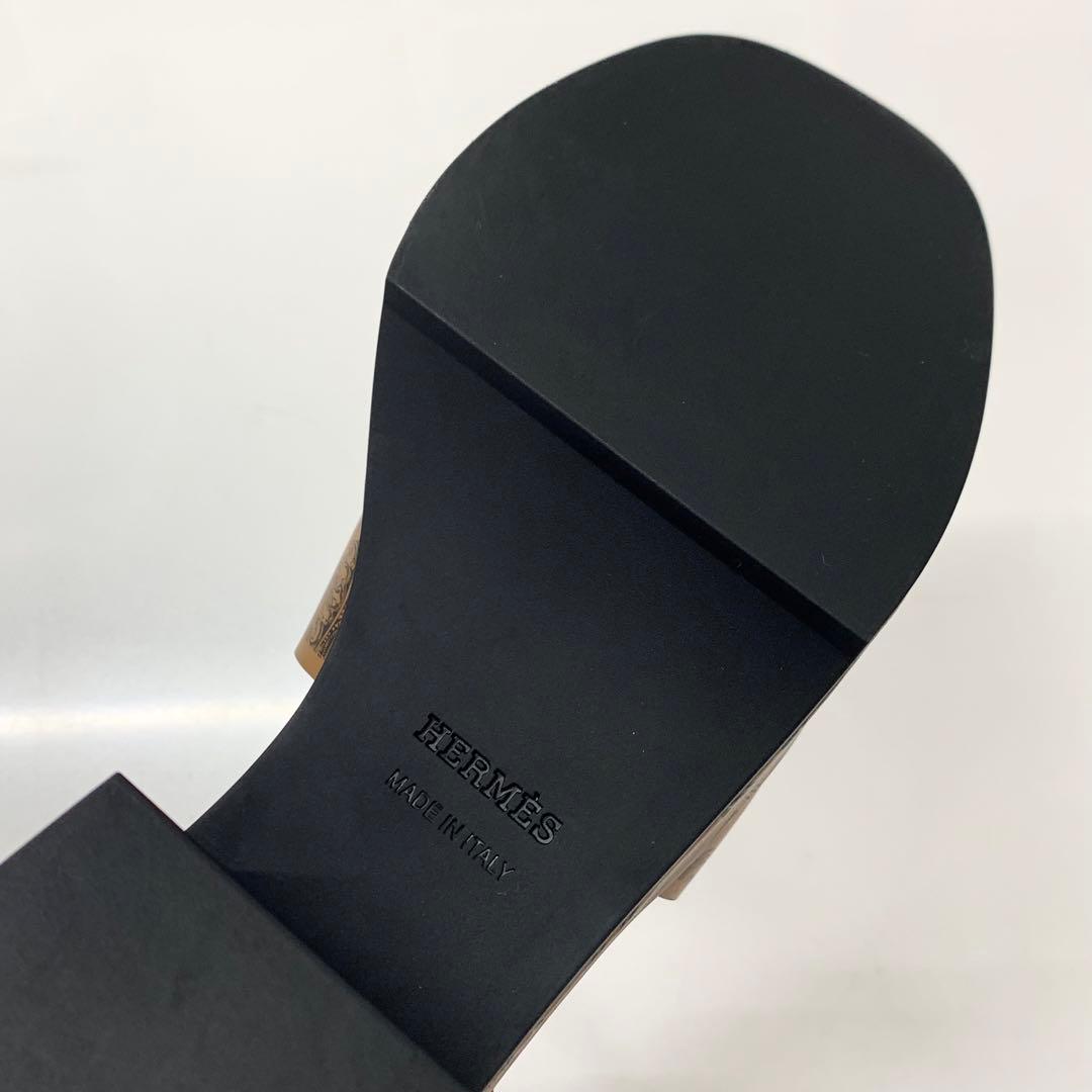 Hermes Cervera Bride de Gala Eyeliner Perforet Leather Sandals