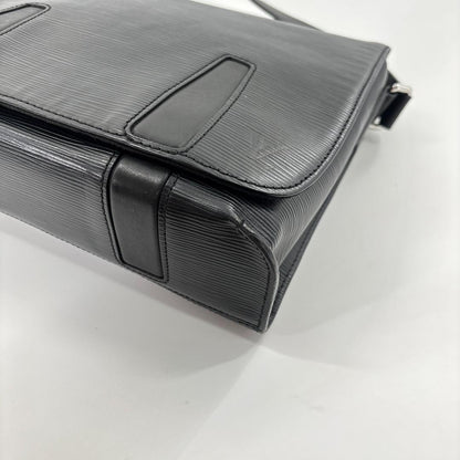 Louis Vuitton Epi Harrington Messenger PM Shoulder Bag Black — view 7