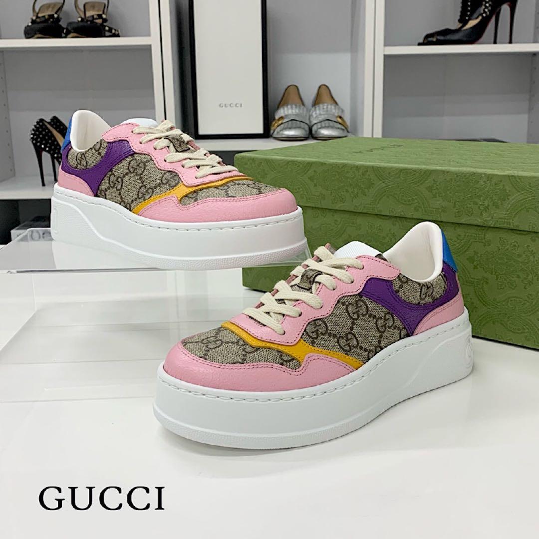 Gucci GG Supreme Leather Interlocking Logo Sneakers