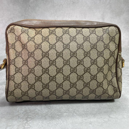 Gucci GG Sherry Line Shoulder Bag Brown Leather — view 3