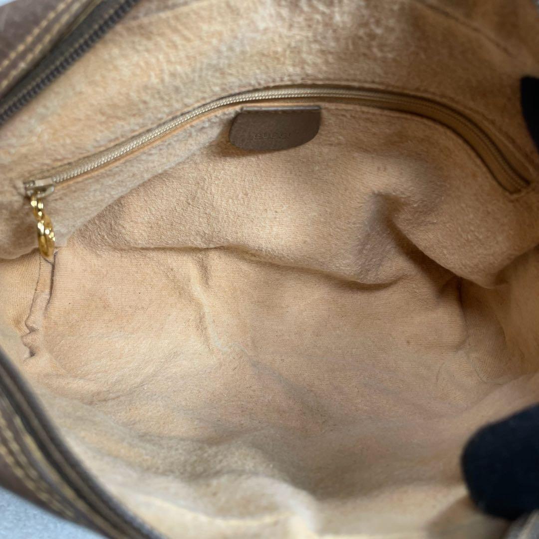 Gucci GG Sherry Line Shoulder Bag Brown Leather — view 5