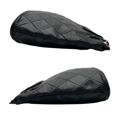 Chanel Lambskin Quilted Chain Shoulder Tote CC Logo — view 4