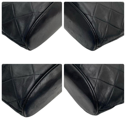 Chanel Lambskin Quilted Chain Shoulder Tote CC Logo — view 6