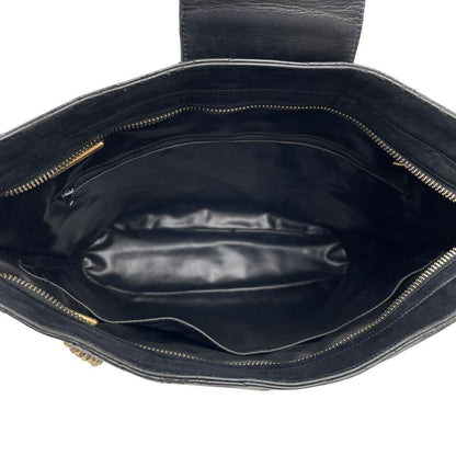 Chanel Lambskin Quilted Chain Shoulder Tote CC Logo — view 8