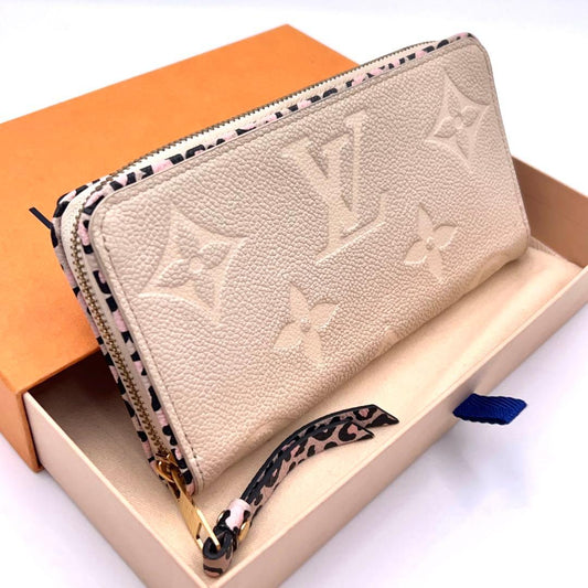 Louis Vuitton Monogram Empreinte Wild at Wallet Beige