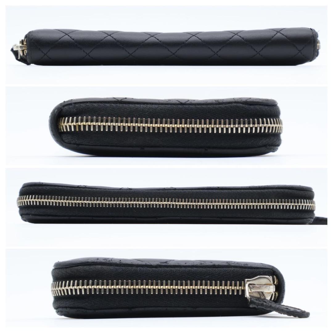 Chanel Zip Around Wallet Lamb Diamond Stitch — view 9