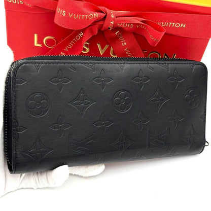 Louis Vuitton Wallet Zippy Monogram Shadow Black