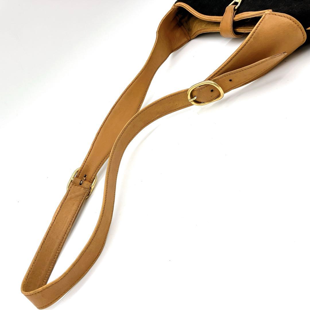 Gucci Shoulder Bag Jackie Line Micro GG Canvas Black