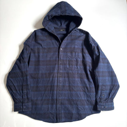 Balenciaga 22 AW Hoodie Check Shirt Large