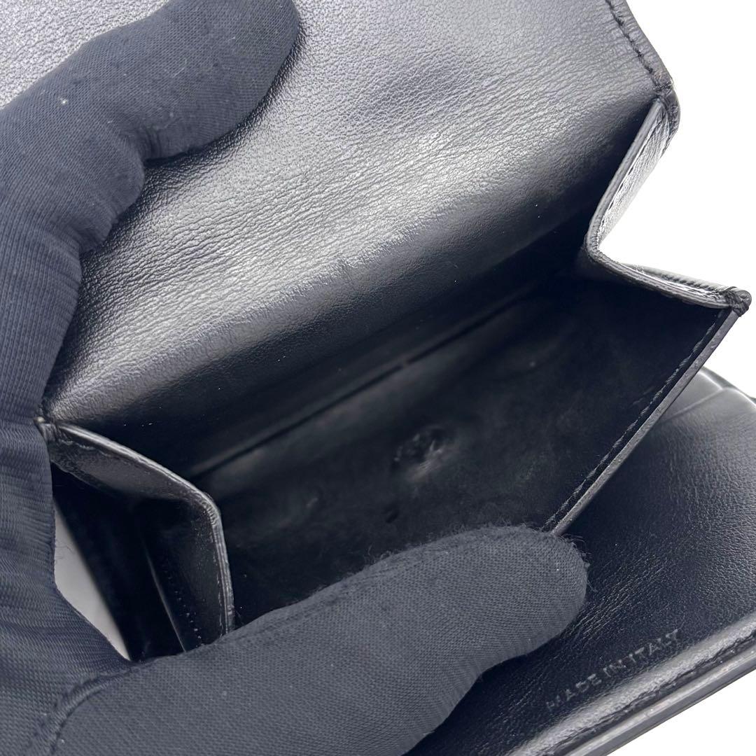 Celine Small Flap Wallet Triomphe Trifold Black — view 8