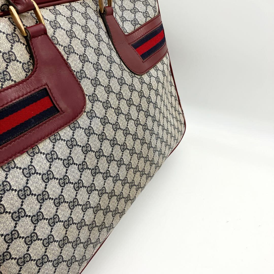 Color Gucci Boston Bag Travel Bag Sherry Line GG Supreme