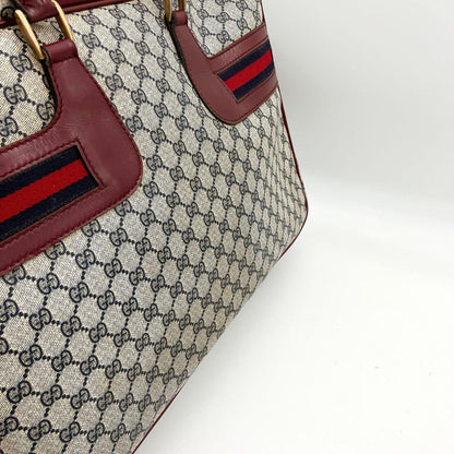 Color Gucci Boston Bag Travel Bag Sherry Line GG Supreme