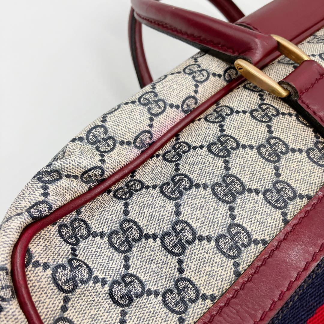 Color Gucci Boston Bag Travel Bag Sherry Line GG Supreme