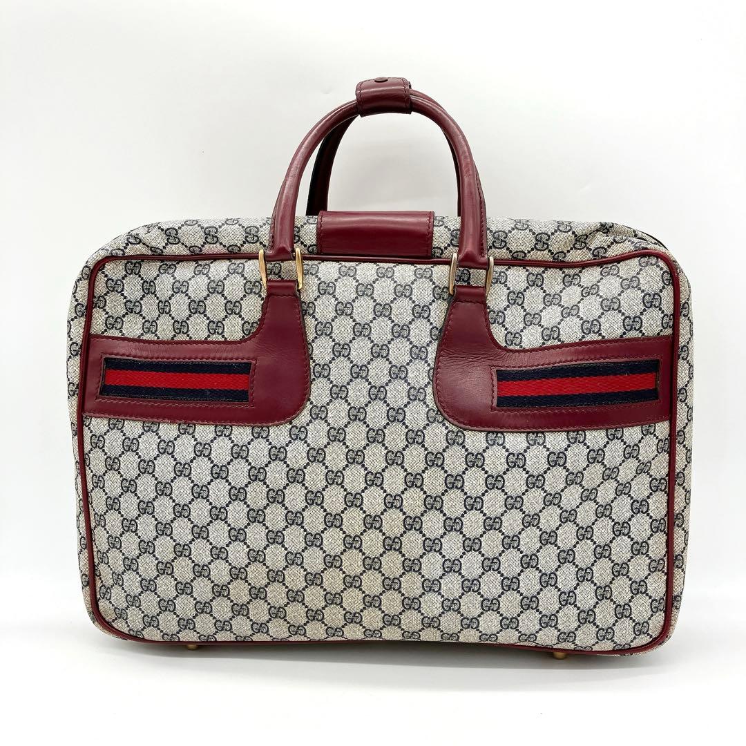 Color Gucci Boston Bag Travel Bag Sherry Line GG Supreme