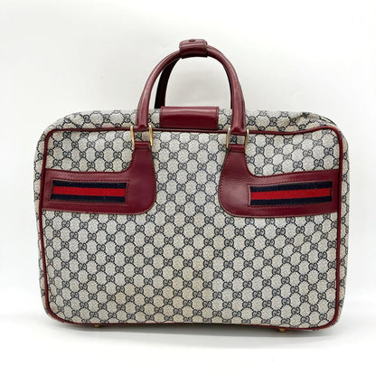 Color Gucci Boston Bag Travel Bag Sherry Line GG Supreme