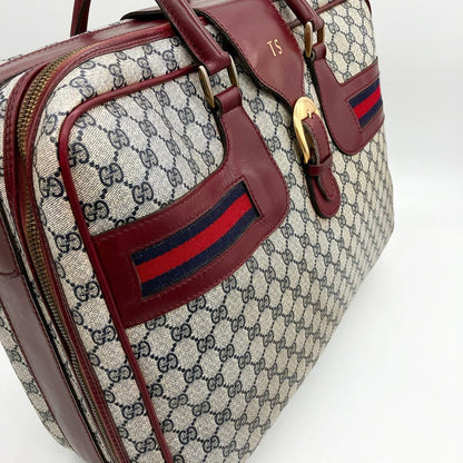 Color Gucci Boston Bag Travel Bag Sherry Line GG Supreme