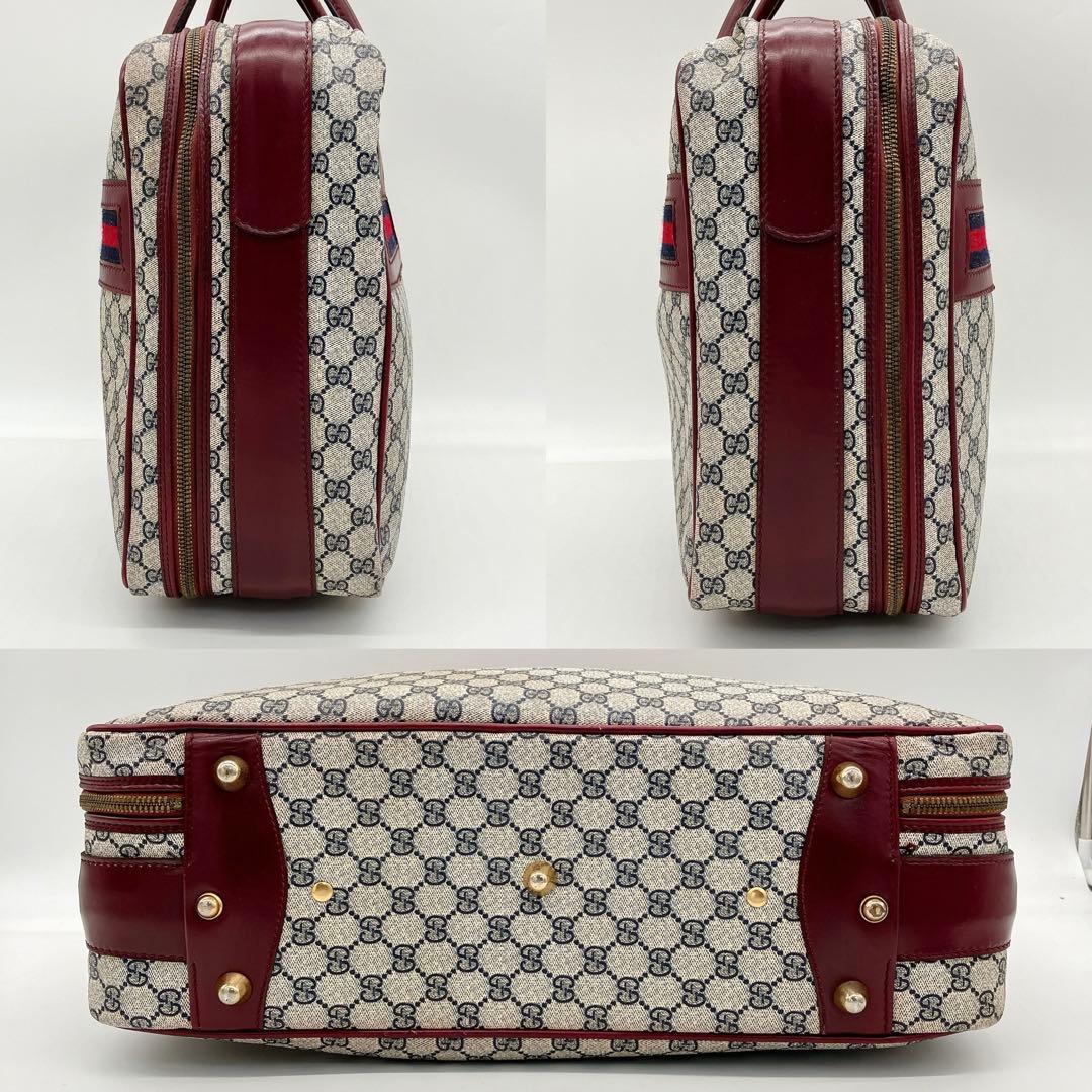 Color Gucci Boston Bag Travel Bag Sherry Line GG Supreme