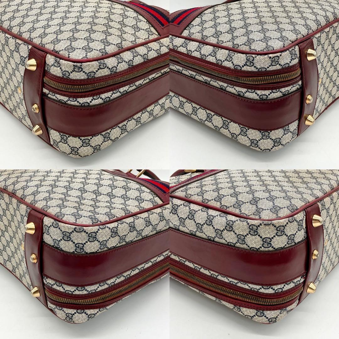 Color Gucci Boston Bag Travel Bag Sherry Line GG Supreme