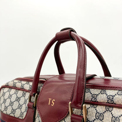 Color Gucci Boston Bag Travel Bag Sherry Line GG Supreme