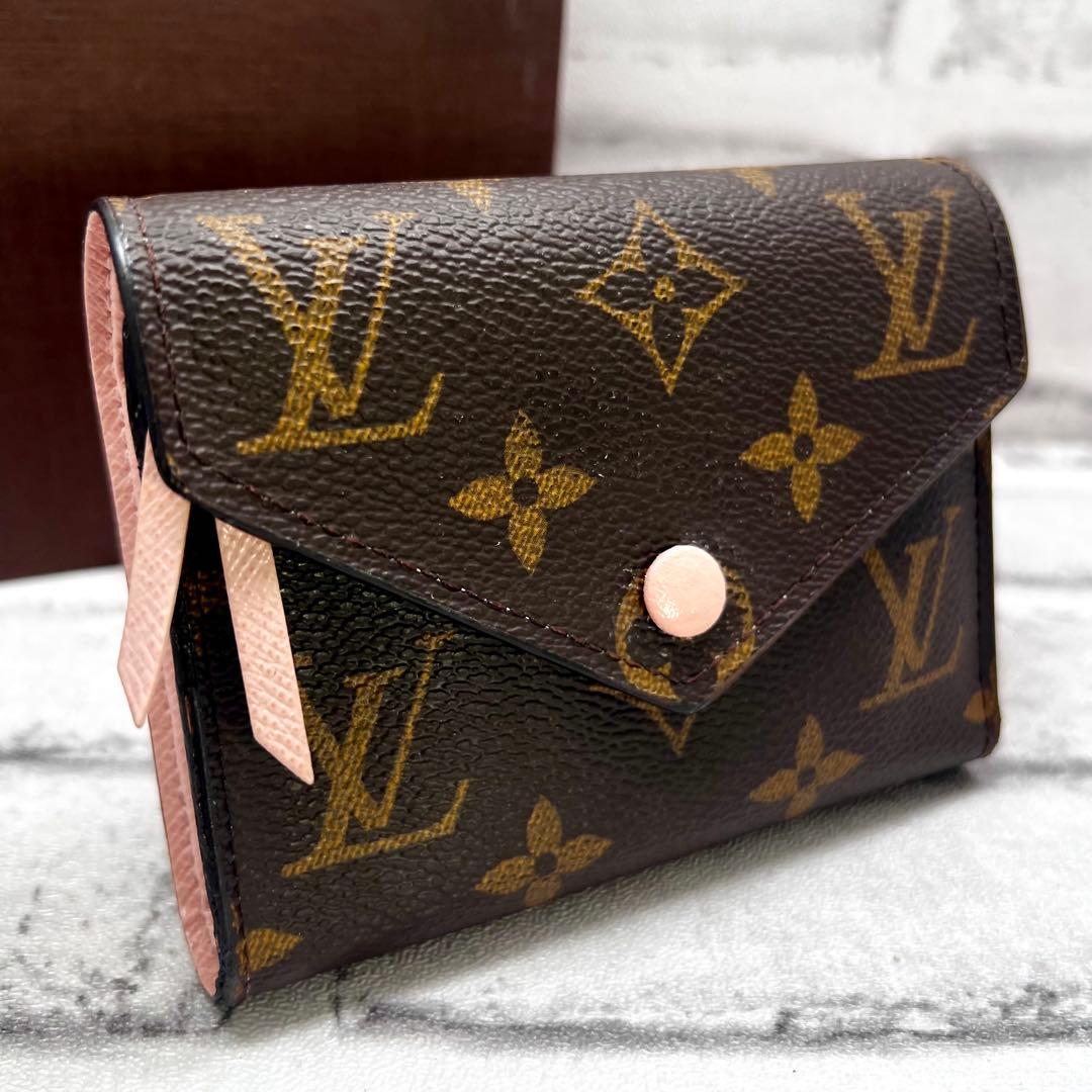 Louis Vuitton Monogram Portefeuille Victorine Rose Ballerine Wallet