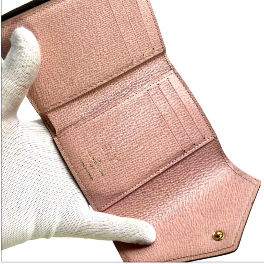 Louis Vuitton Monogram Portefeuille Victorine Rose Ballerine Wallet — view 3