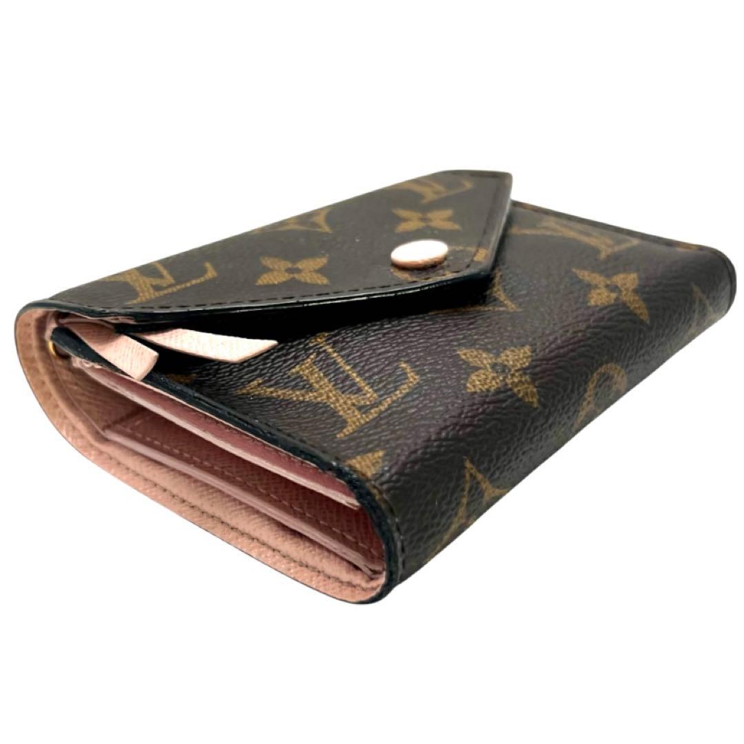Louis Vuitton Monogram Portefeuille Victorine Rose Ballerine Wallet — view 8