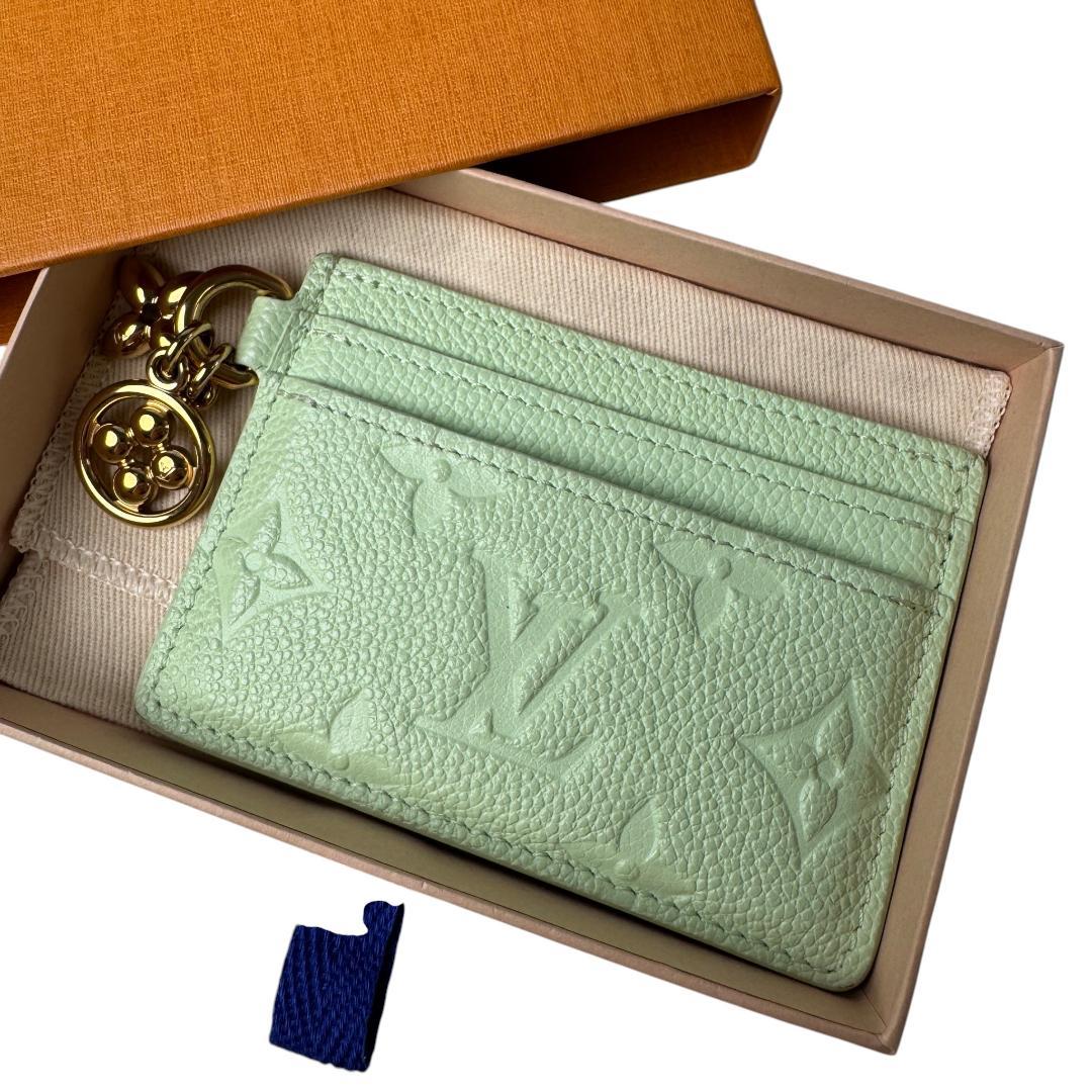 Louis Vuitton Monogram Empreinte Card Holder LV Charm