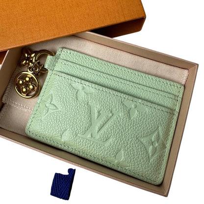 Louis Vuitton Monogram Empreinte Card Holder LV Charm