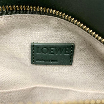 Loewe Puzzle Bag Small Anagram Leather Handbag Green — view 7