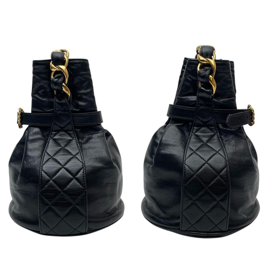 Good Quality Chanel Lambskin Drawstring Chain Shoulder Hand Bag